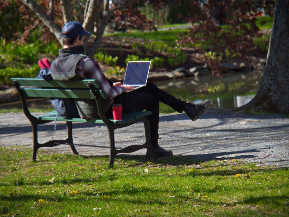 On campus