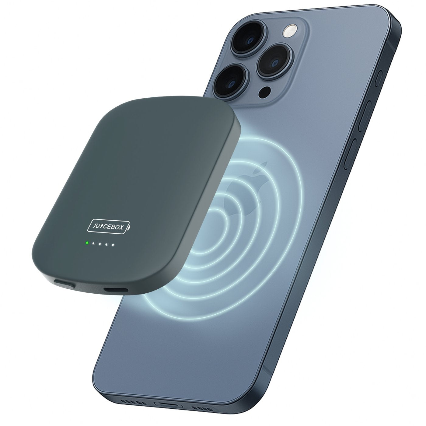 Juicebox snapped onto the back of a phone